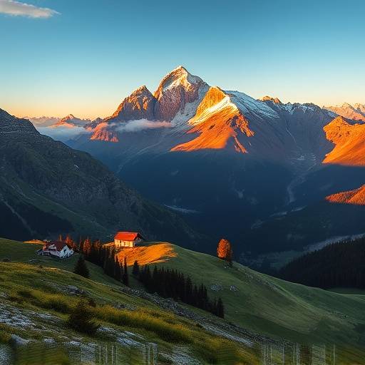 Atemberaubende Landschaftsaufnahme der Schweizer Alpen, fotografiert von einem Teilnehmer des Fotografie-Kurses.