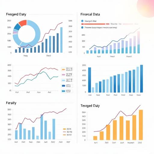 Diagramme und Grafiken, die finanzielle Daten und Trends darstellen.