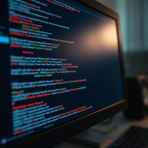 Ein Computerbildschirm mit Codezeilen, das Programmieren darstellt.
