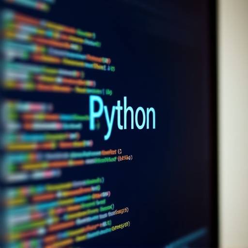 Ein Computerbildschirm zeigt Python-Code, der die Programmierung demonstriert.