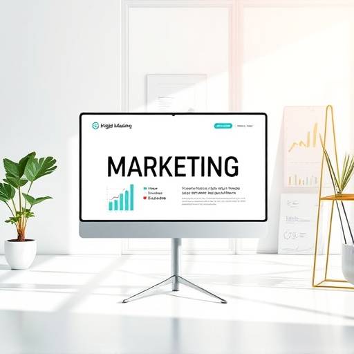 Eine Präsentation, die verschiedene Kanäle und Taktiken im digitalen Marketing erklärt.