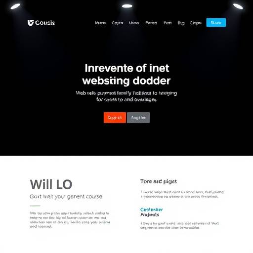 Screenshot einer modernen Website, erstellt von einem Kursteilnehmer des Webentwicklungs-Kurses.